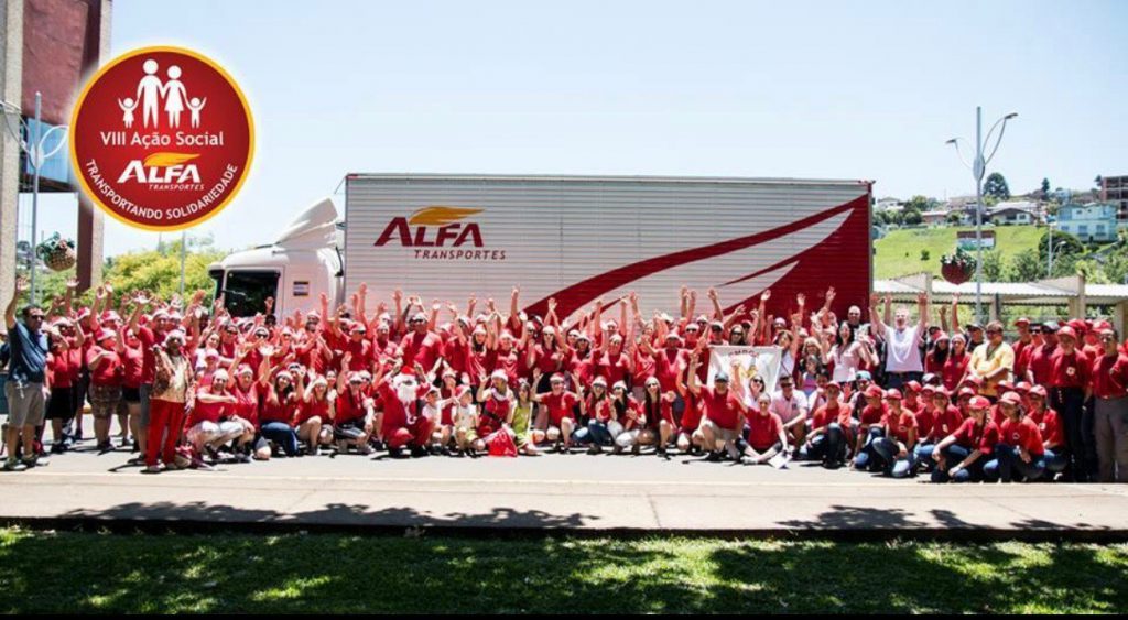 CIEE Caçador participa da VIII Ação Social da Empresa Alfa Transportes