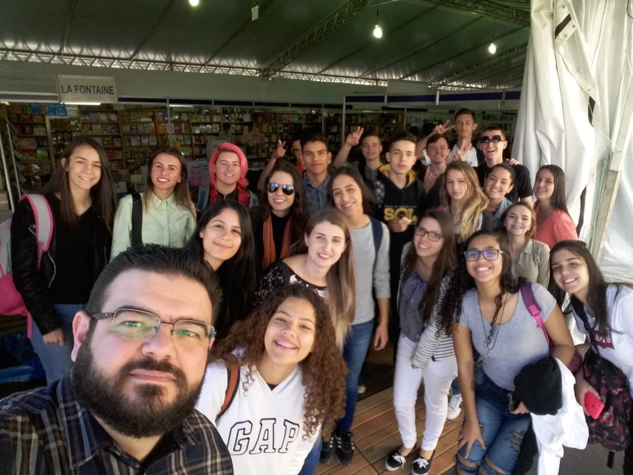Jovens do CIEE Jaraguá do sul visitam 12ª Feira do Livro