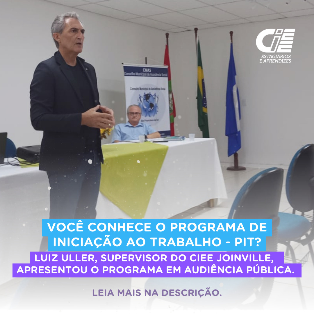 CIEE Joinville participou da Audiência Pública do Conselho Municipal de Assistência Social – CMAS de São Francisco do Sul/SC.