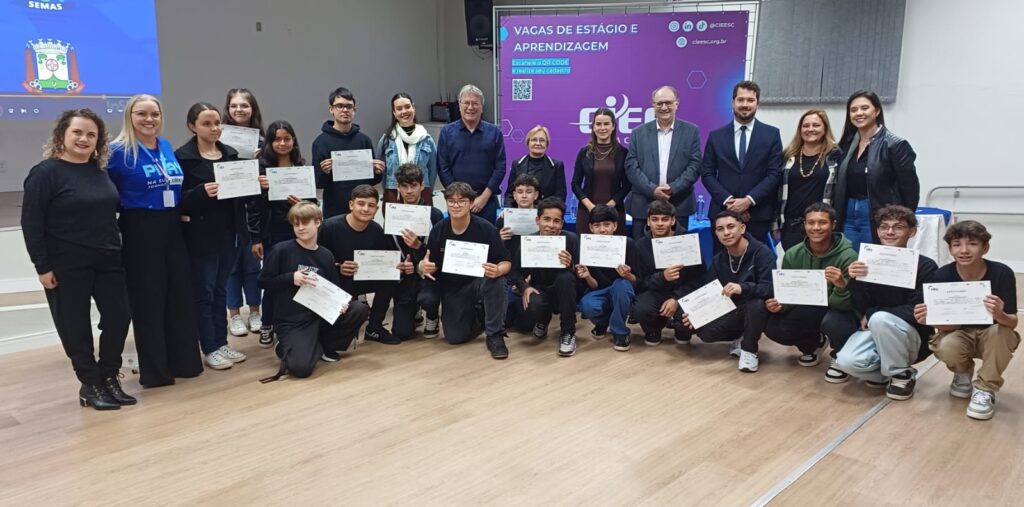 Formatura do PIT tem parceria do CIEE/SC com prefeitura de São Bento do Sul
